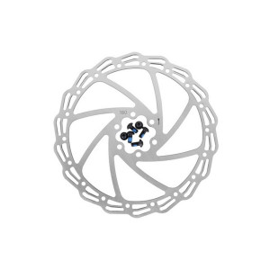 Торм. диск ALHONGA 6-171806 (ротор) для диск. тормоза HJ-DXR1806 180мм+6болтов нерж. сталь серебр. 