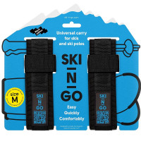 Приспособление для переноски лыж и лыжных палок SKI-N-GO Black 60-95 M (2023)