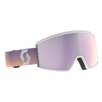 Маска Scott Ambit Compact white/soft pink + AMP lavender chrome S3