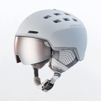Шлем горнолыжный с визором HEAD Rachel grey (2023)