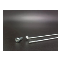 Спицы TBS оцинкованные 2,0мм 14GX257мм с ниппелями 1/2", 144 шт.