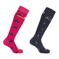 Носки Salomon Team JR 2-Pack black/pink yarrow