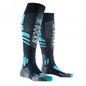 Носки X-Socks Snowboard 4.0 black/grey/teal blue B058 