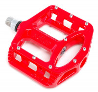 Педали WELLGO MG-1_RED DH, BMX, MG-1, магниевый корпус, промышленный подшипник. ось cr-mo, съемные шипы, красный