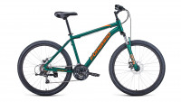 Велосипед Forward Hardi 26 2.0 disc Зеленый матовый/Оранжевый (2021)