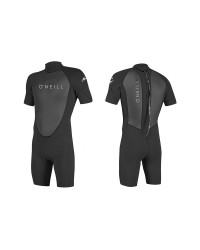 Гидрокостюм мужской короткий O'Neill REACTOR-2 2MM BACK ZIP S/S SPRING black/black (2020)