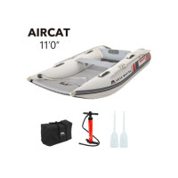 Катамаран ПВХ с транцем под мотор Aqua Marina Aircat-335 11'0" (2025)
