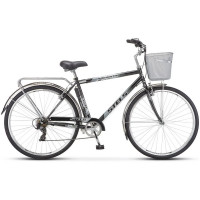 Велосипед Stels Navigator-350 V 28" Z011 черный рама: 20" (2024)