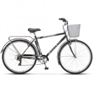Велосипед Stels Navigator-350 V 28&quot; Z011 черный рама: 20&quot; (2024) 