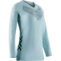 Футболка женская X-Bionic Twyce Run Shirt LS WMN clearwater/black A061