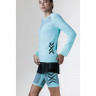 Футболка женская X-Bionic Twyce Run Shirt LS WMN clearwater/black A061 - Футболка женская X-Bionic Twyce Run Shirt LS WMN clearwater/black A061