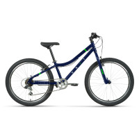 Велосипед Forward Unit 24 1.0 темно-синий/ярко-зеленый рама: 12" (2023)