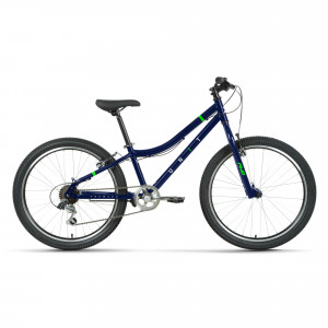 Велосипед Forward Unit 24 1.0 темно-синий/ярко-зеленый рама: 12&quot; (2023) 