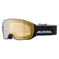Маска Alpina Nakiska Q-Lite black matt/mirror gold/black S1