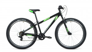 Велосипед Forward TORONTO 26 1.2 черный/ярко-зеленый 13&quot; (2022) 