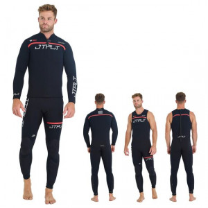 Гидрокостюм мужской + гидрокуртка Jetpilot RX Vault Race John + Jacket black/white S25 (250040) 