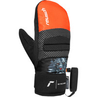 Варежки Reusch Warrior R-Tex XT Junior Mitten black/silver/fluo red Варежки Reusch Warrior R-Tex XT Junior Mitten black/silver/fluo red