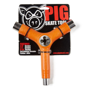 Ключ для скейта Pig Tool orange 