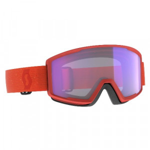 Маска Scott Factor Pro Light Sensitive Goggle rust red/light sensitive blue chrome 