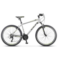 Велосипед Stels Navigator-590 V 26" K010 (м) серый/салатовый рама: 16" (2025)