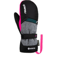 Варежки горнолыжные REUSCH Flash Gore-Tex Junior Mitten Black/Black Melange/Pink Glo