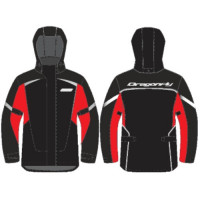 Куртка-дождевик Dragonfly Evo Man black/red (мембрана)