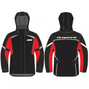 Куртка-дождевик Dragonfly Evo Man black/red (мембрана) 