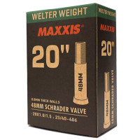 Велокамера Maxxis Welter Weight 20x1.0/1.5 LSV48 Авто ниппель 0.8mm