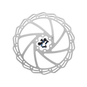 Торм. диск ALHONGA 6-171808 (ротор) для диск. тормоза HJ-DXR2006 203мм+6болтов нерж. сталь серебр. 