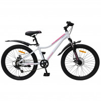 Велосипед Avenger C241DW 24" розовый металик/белый рама: 13" (2026)