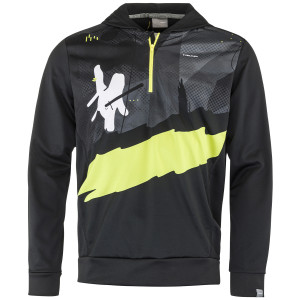 Толстовка мужская Head Race Hoodie Print black/yellow race (2022) 