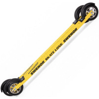 Лыжероллеры Коньковые Swenor Skate Long 630 мм. (№ 3/медленные) желтые/черные