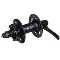 Втулка передняя Shimano  DEORE XT, HB-M756L 32H HUB SHEL & QR LEVER:BLACK OLD:100MM AXLE:108MM FOR D