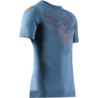 Футболка мужская X-Bionic Twyce Run Shirt SS Men mineral blue/orange A014