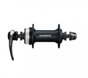 Втулка передняя Shimano Alivio, M4050, 36 отверстий, C.Lock, черная, QR 133мм, цвет черный 