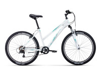 Велосипед Forward Iris 26 1.0 белый/бирюзовый 17" (2022)