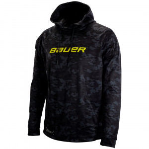 Толстовка BAUER CAMO TECH HOODIE - SR - BLACK (2022) (1059421) 