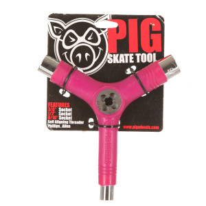 Ключ для скейта Pig Tool pink 