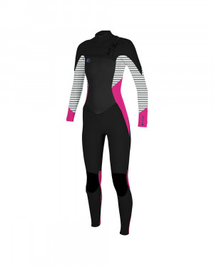 Гидрокостюм женский O&#039;Neill длинный WMS O&#039;RIGINAL FUZE 4/3MM FULL BLK/PUNKPNK/HWYSTRIPE S18 (5015 EU1) 