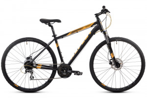 Велосипед Aspect Edge 28 черно-золотой (2021) 