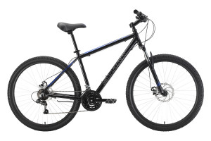 Велосипед Stark Outpost 27.1 D черный/голубой Рама: 16&quot; (2022) 