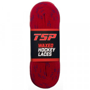 Шнурки хоккейные с пропиткой TSP Waxed Hockey Laces Red 