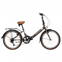Велосипед Novatrack Aurora 24" коричневый (2024)