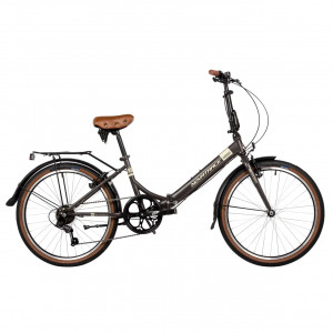 Велосипед Novatrack Aurora 24&quot; коричневый (2024) 