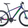 Велосипед Forward Apache 27.5 3.0 disc фиолетовый/зеленый (2021) - Велосипед Forward Apache 27.5 3.0 disc фиолетовый/зеленый (2021)