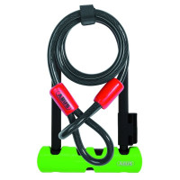 Замок Abus Ultra 41 05-0034590 + трос Cobra 10/120 мм, черный/зеленый