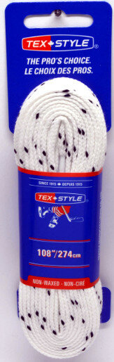 Шнурки TexStyle Blue Line Wide 100% Spun Polyester WH, 244см