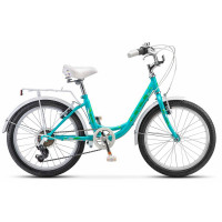 Велосипед Stels Cristy-220 V 20" Z010 (м) 6-ск мятный рама: 12" (2025)