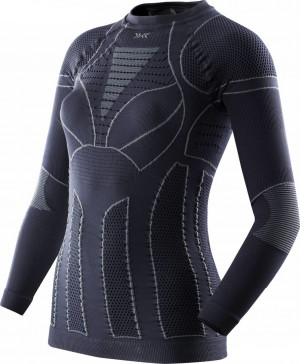 Термофутболка X-Bionic Moto Energizer Shirt LG SL Round Neck Women black/anthracite 