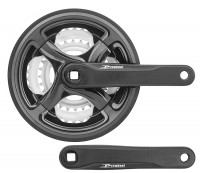 Система шатунов Prowheel TY-CN99-A003N 28/38/48T 170мм "под квадрат" сталь/алюминий черно-серебр.